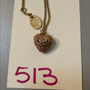 Juicy Couture Gold Heart Necklace 513